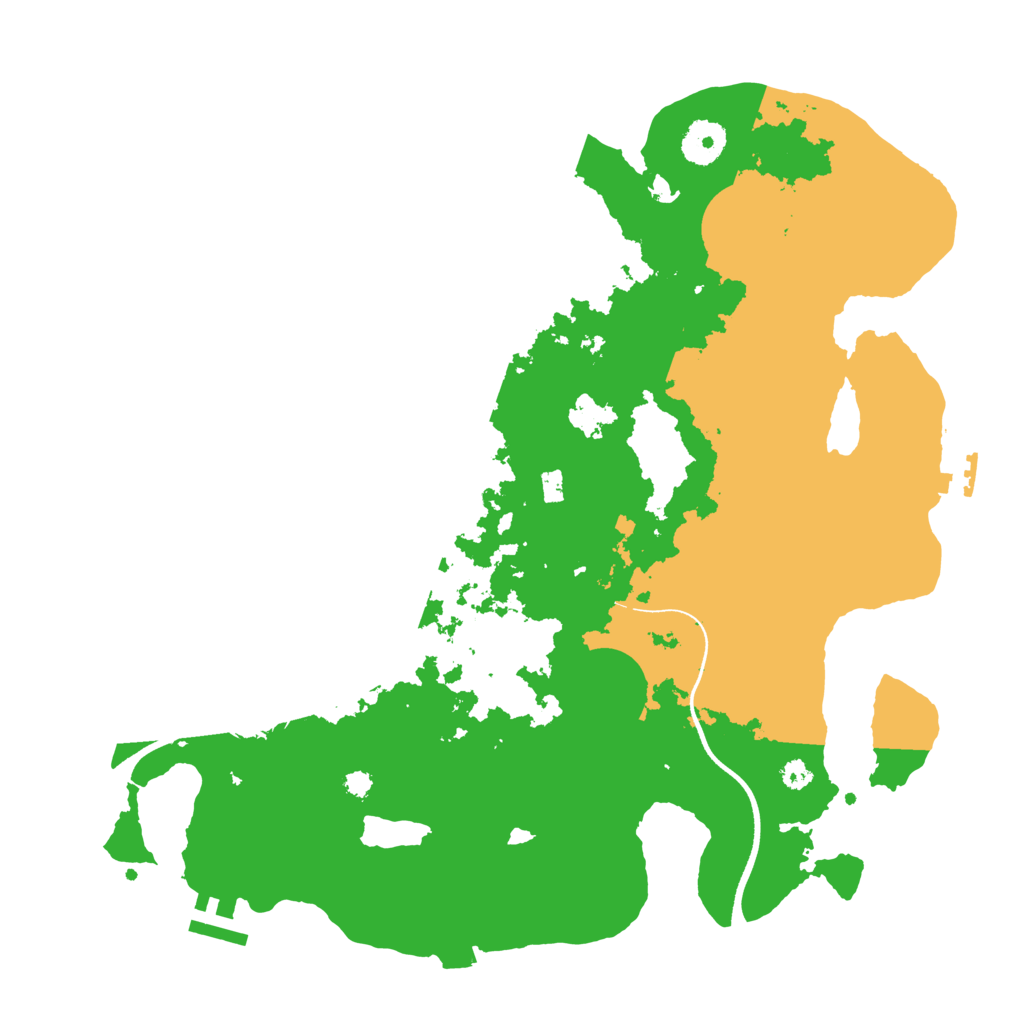 Biome Rust Map: Procedural Map, Size: 3500, Seed: 683072696