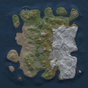 Thumbnail Rust Map: Procedural Map, Size: 3500, Seed: 1360922622, 15 Monuments