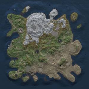 Thumbnail Rust Map: Procedural Map, Size: 3500, Seed: 785429351, 15 Monuments