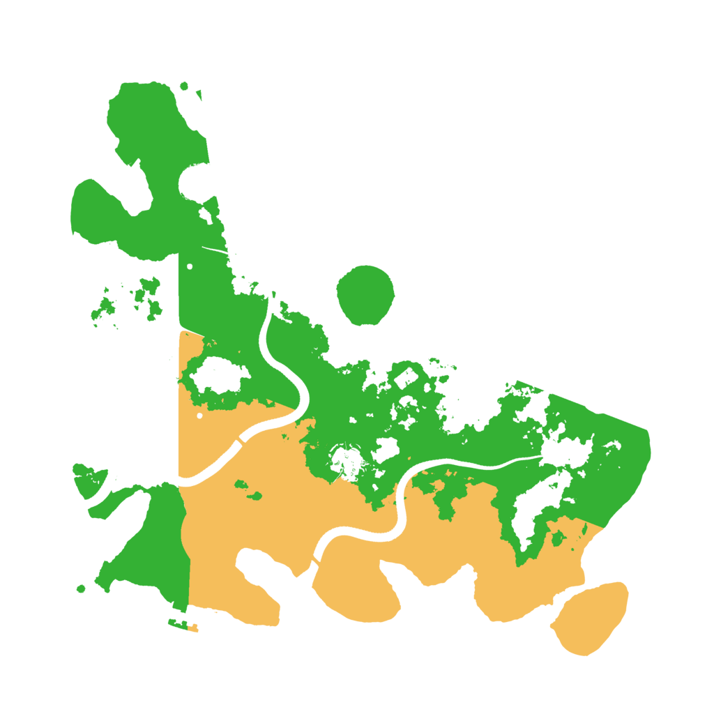 Biome Rust Map: Procedural Map, Size: 3500, Seed: 64879