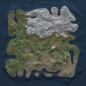 Thumbnail Rust Map: Procedural Map, Size: 4000, Seed: 28469440, 18 Monuments