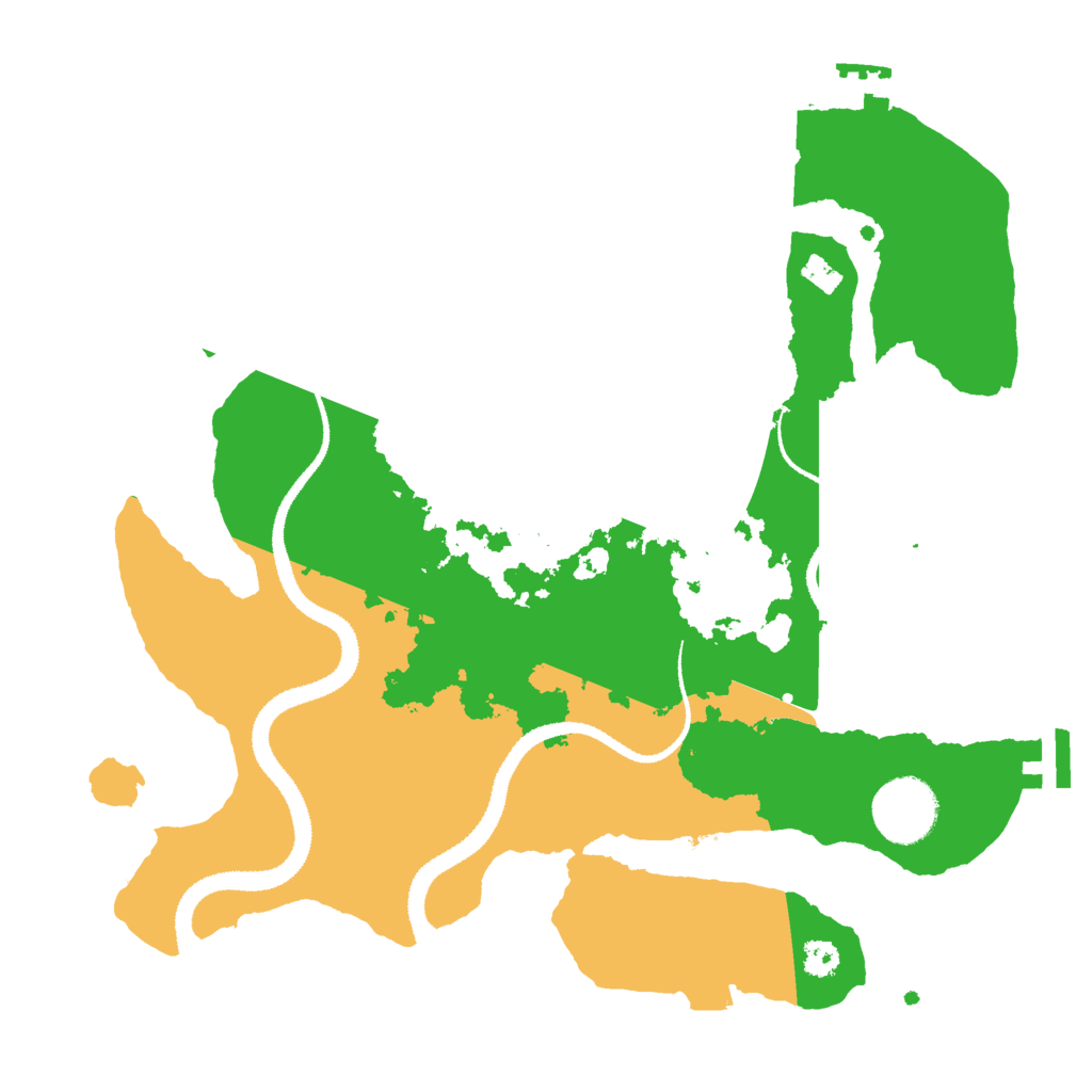 Biome Rust Map: Procedural Map, Size: 3000, Seed: 46546