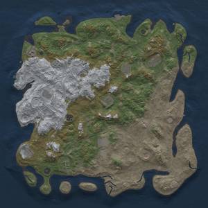 Thumbnail Rust Map: Procedural Map, Size: 4800, Seed: 3486489, 19 Monuments