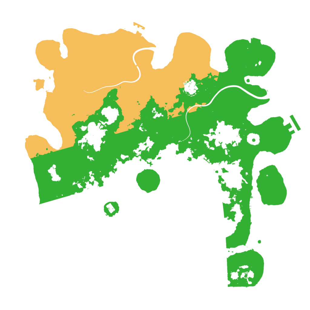 Biome Rust Map: Procedural Map, Size: 3700, Seed: 79940226