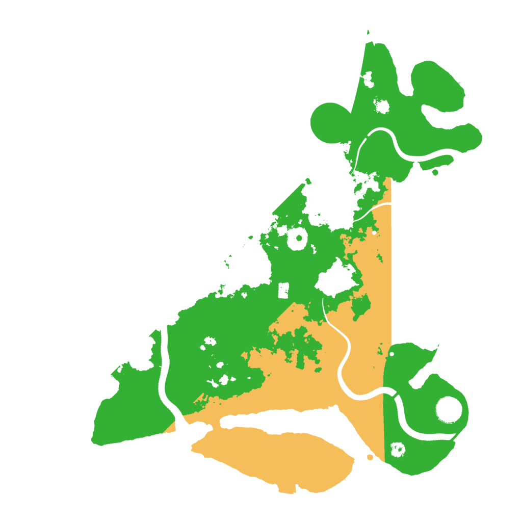 Biome Rust Map: Procedural Map, Size: 3500, Seed: 199439972