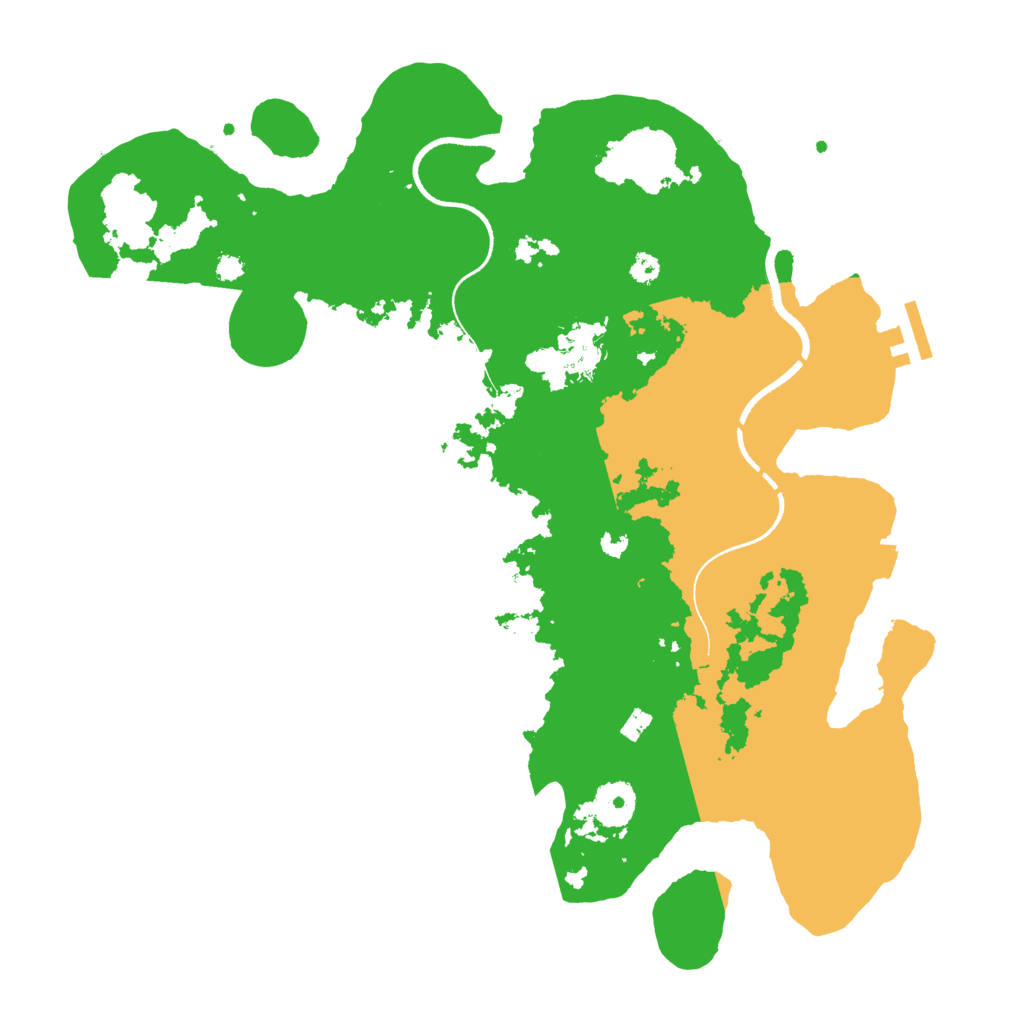Biome Rust Map: Procedural Map, Size: 3500, Seed: 360167696