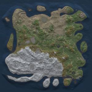 Thumbnail Rust Map: Procedural Map, Size: 4250, Seed: 284609215, 19 Monuments