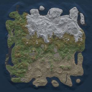 Thumbnail Rust Map: Procedural Map, Size: 4500, Seed: 1880933820, 19 Monuments