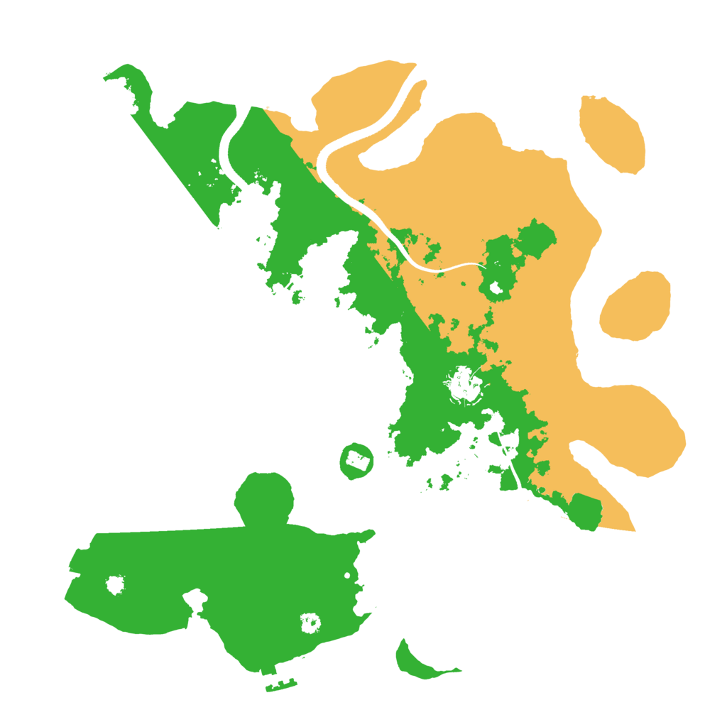 Biome Rust Map: Procedural Map, Size: 3500, Seed: 547372569