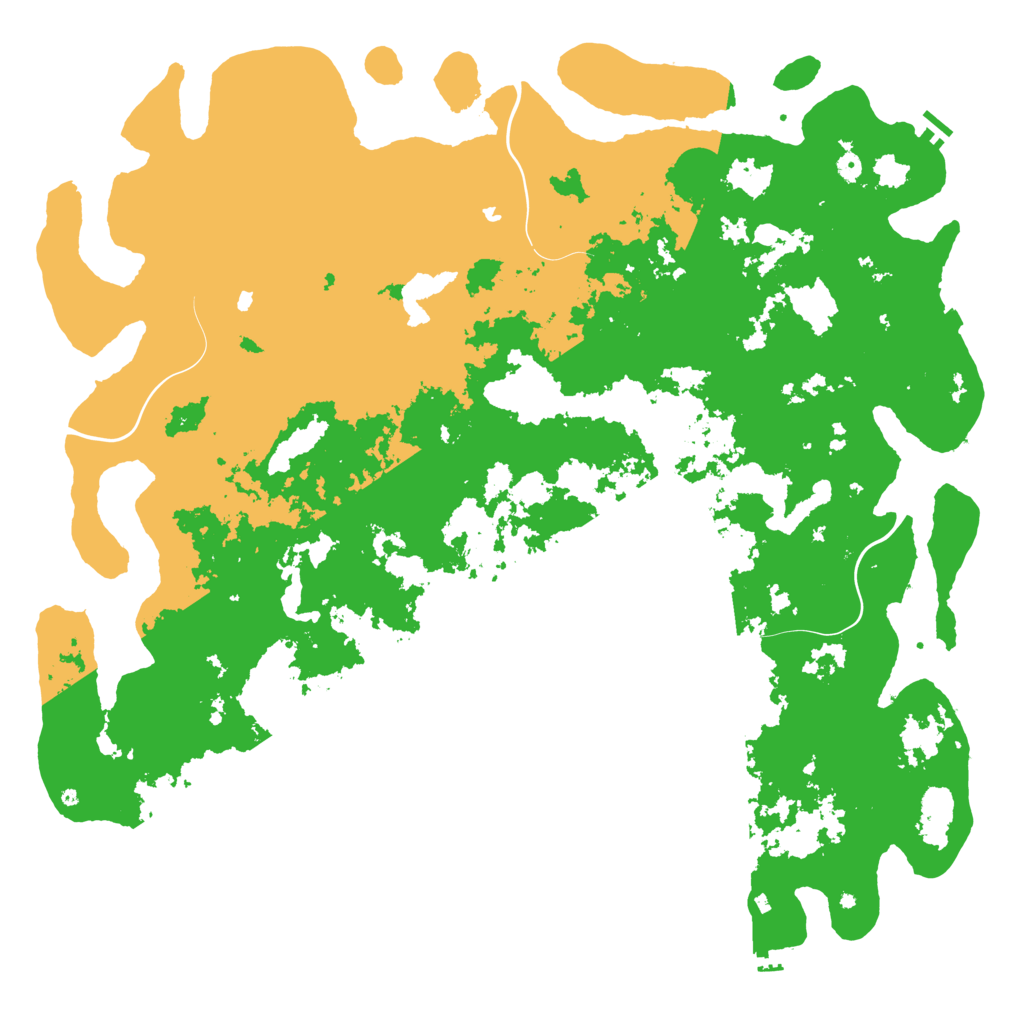 Biome Rust Map: Procedural Map, Size: 6000, Seed: 10243344