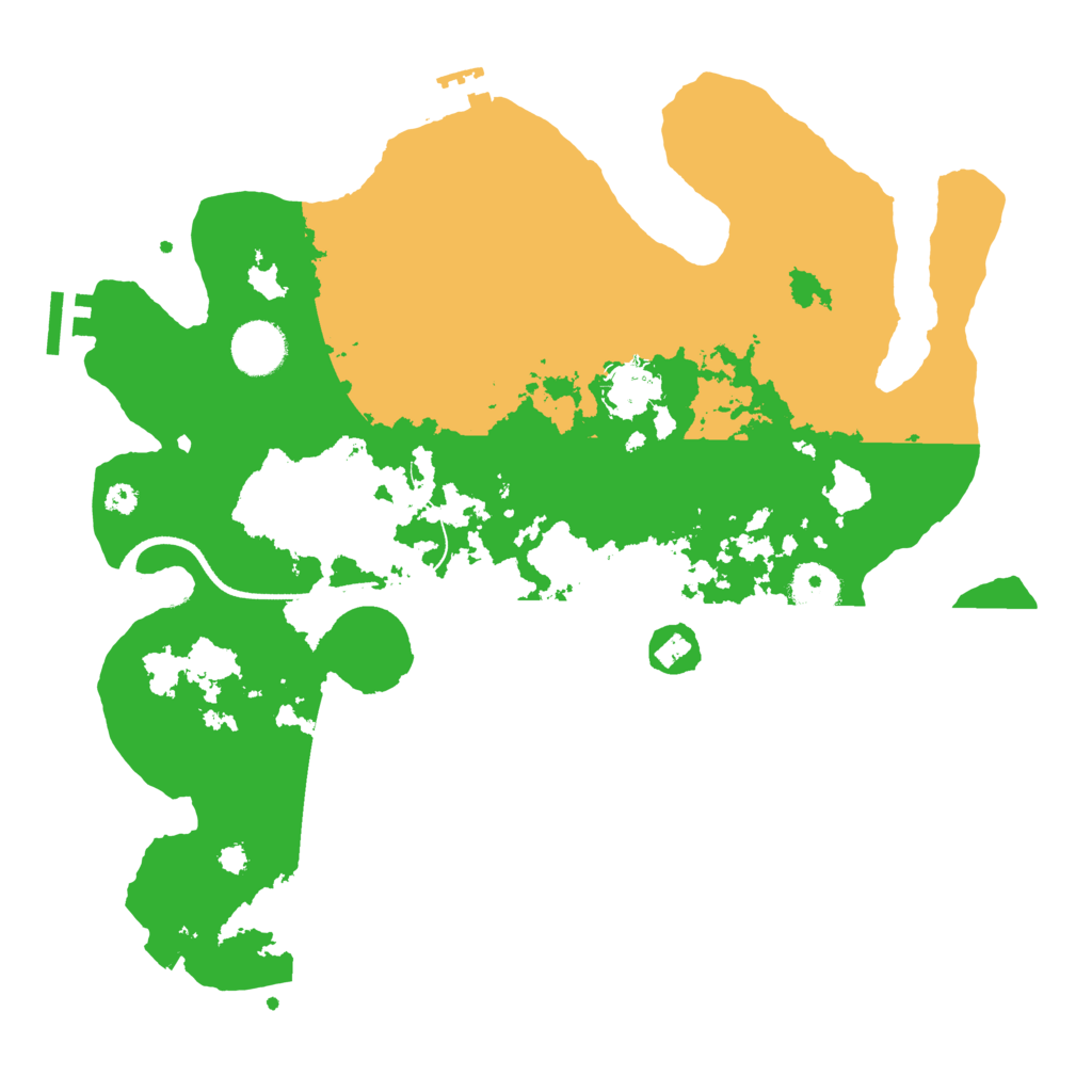 Biome Rust Map: Procedural Map, Size: 3500, Seed: 123145