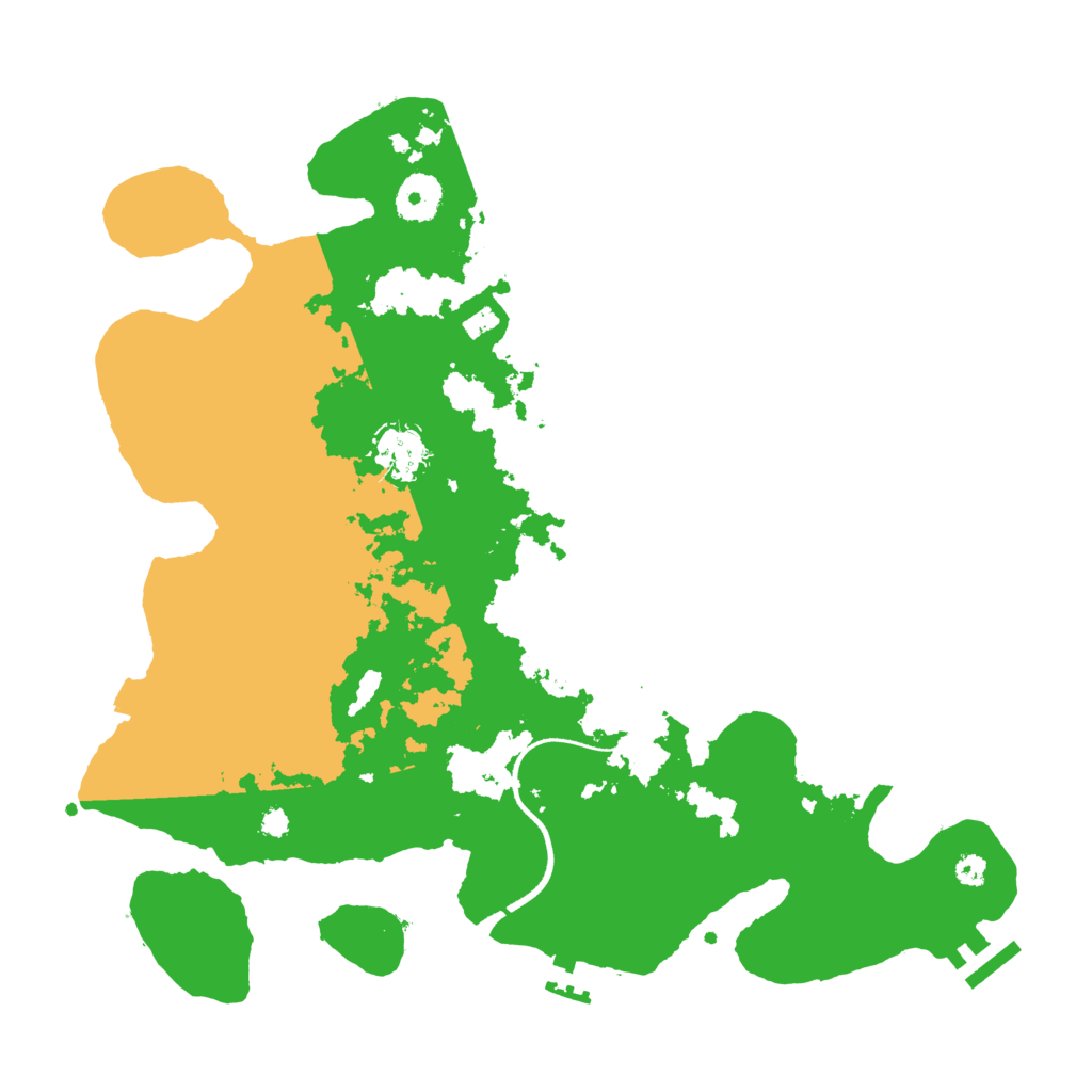 Biome Rust Map: Procedural Map, Size: 3500, Seed: 1307762622