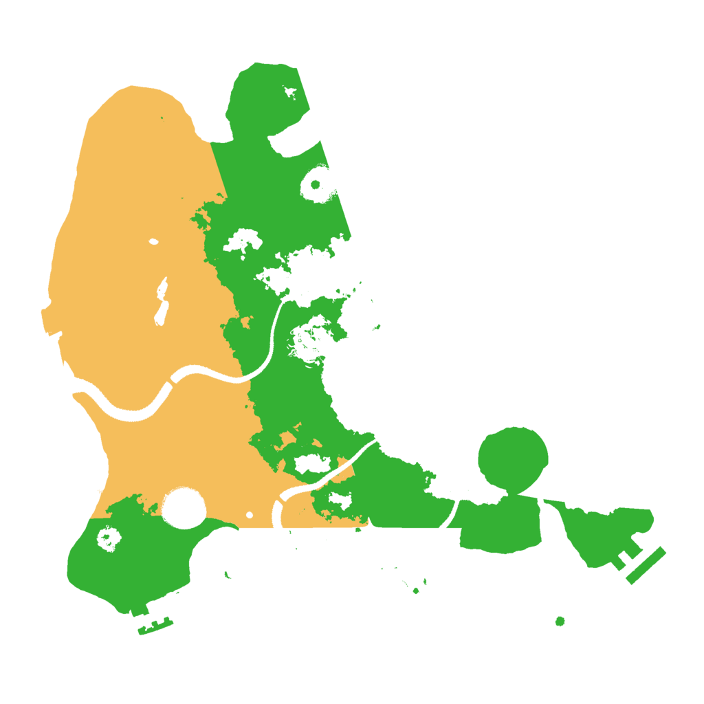 Biome Rust Map: Procedural Map, Size: 3000, Seed: 1120491524