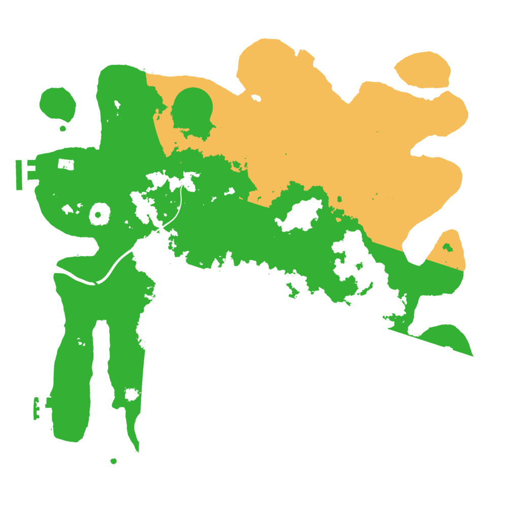 Biome Rust Map: Procedural Map, Size: 3500, Seed: 10738