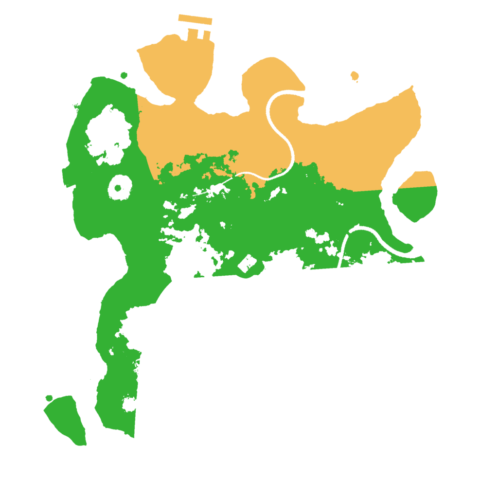 Biome Rust Map: Procedural Map, Size: 3000, Seed: 495883099