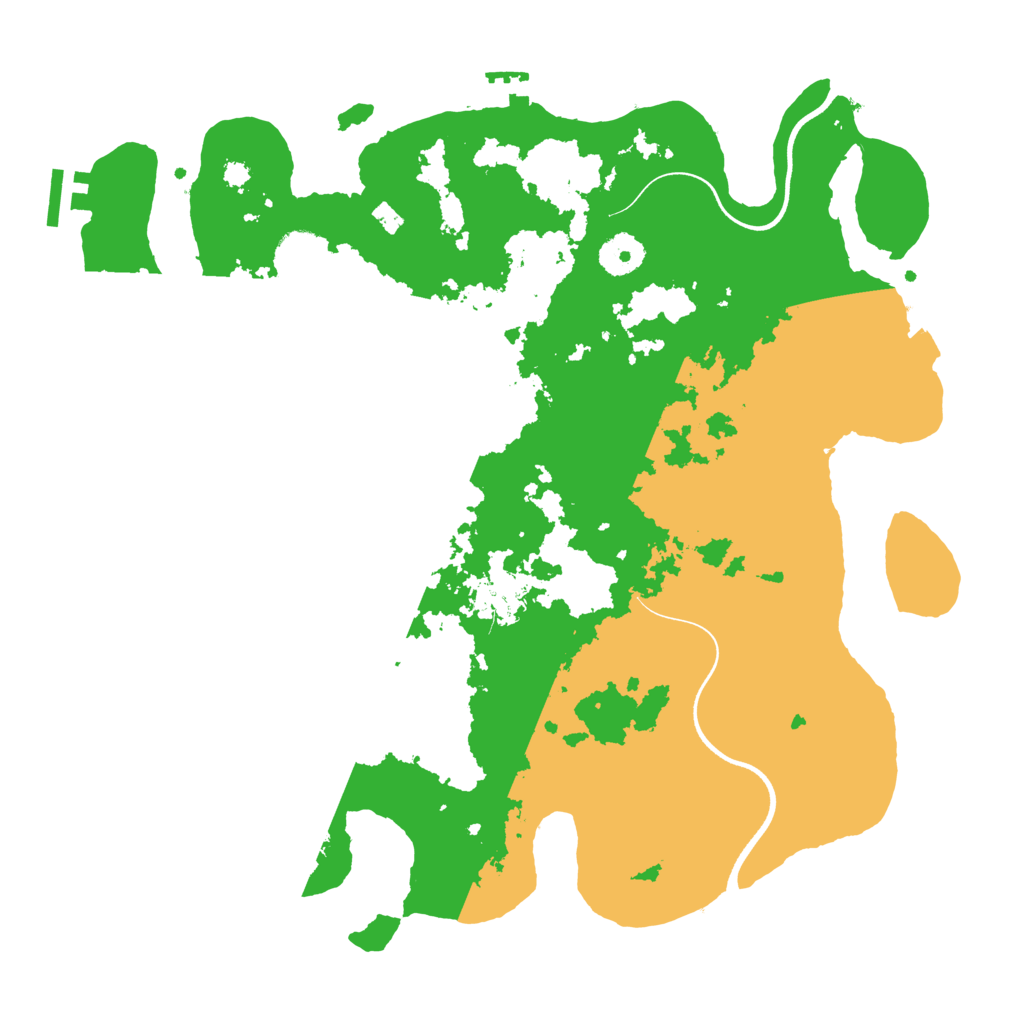 Biome Rust Map: Procedural Map, Size: 3600, Seed: 822381017