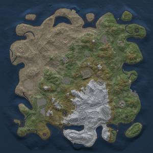 Thumbnail Rust Map: Procedural Map, Size: 4250, Seed: 1526886201, 19 Monuments