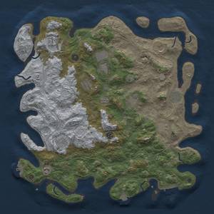 Thumbnail Rust Map: Procedural Map, Size: 4500, Seed: 358358082, 19 Monuments