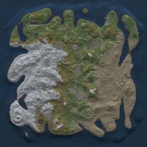Thumbnail Rust Map: Procedural Map, Size: 4250, Seed: 700595610, 19 Monuments