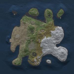 Thumbnail Rust Map: Procedural Map, Size: 2500, Seed: 61983, 7 Monuments