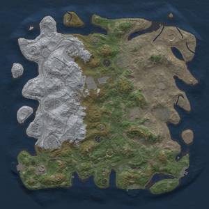 Thumbnail Rust Map: Procedural Map, Size: 4250, Seed: 1725020727, 19 Monuments