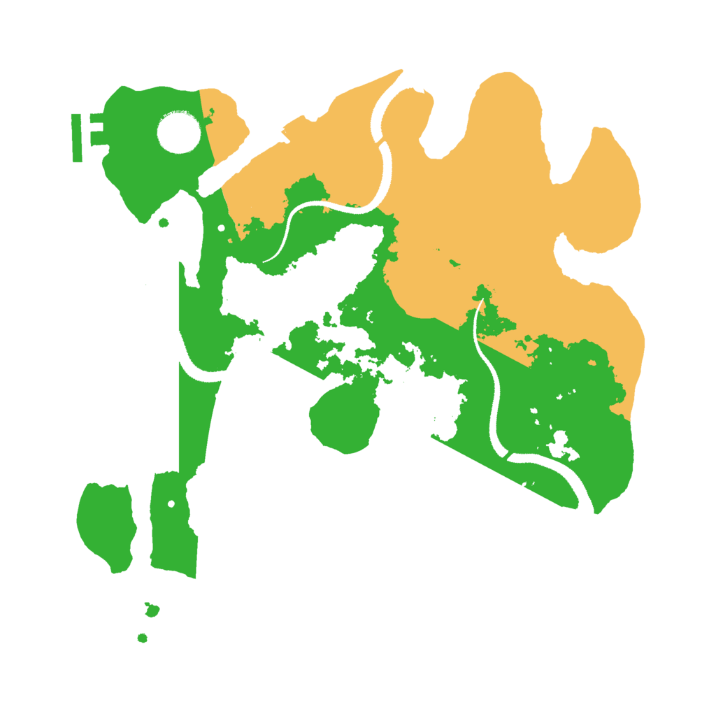Biome Rust Map: Procedural Map, Size: 3000, Seed: 95557