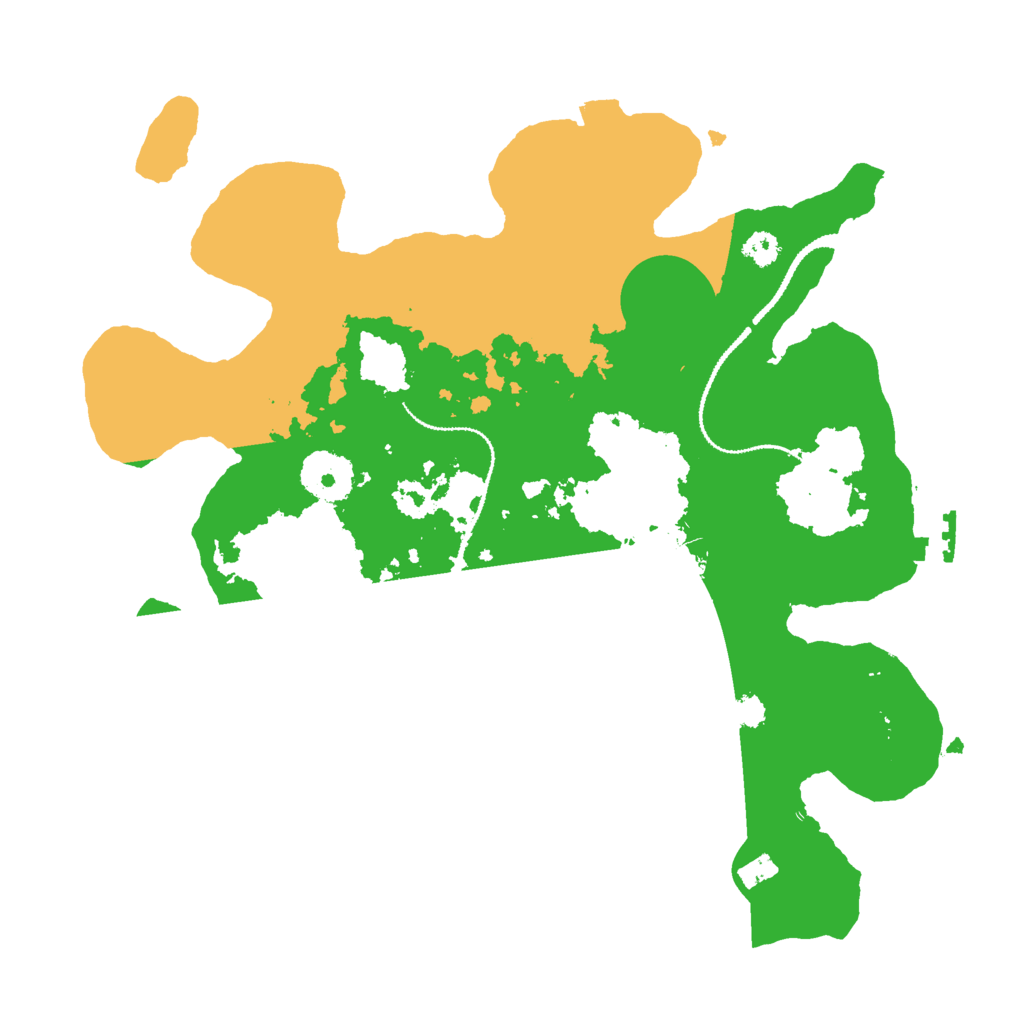 Biome Rust Map: Procedural Map, Size: 3000, Seed: 417274777