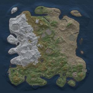 Thumbnail Rust Map: Procedural Map, Size: 4000, Seed: 2346, 19 Monuments