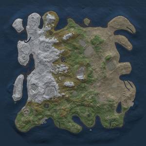 Thumbnail Rust Map: Procedural Map, Size: 4000, Seed: 1545517270, 17 Monuments