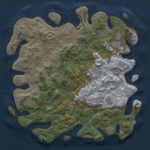 Thumbnail Rust Map: Procedural Map, Size: 4500, Seed: 407224, 19 Monuments