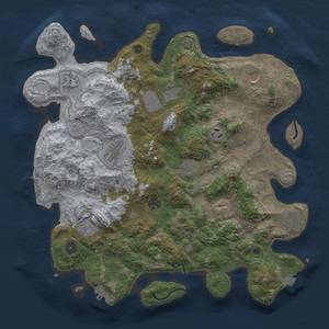 Thumbnail Rust Map: Procedural Map, Size: 4000, Seed: 258457980, 18 Monuments