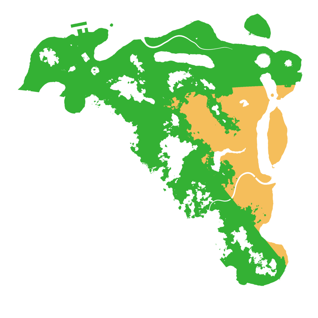 Biome Rust Map: Procedural Map, Size: 4000, Seed: 3163287