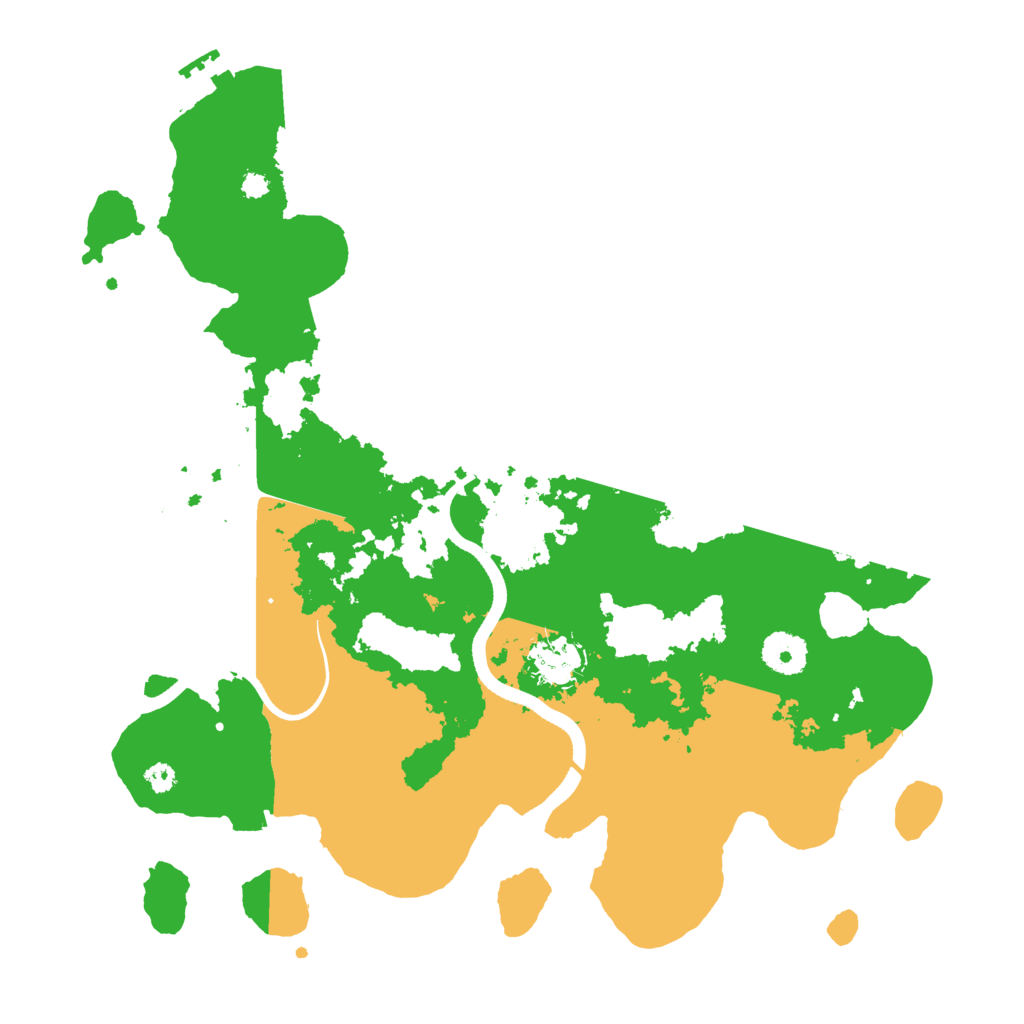 Biome Rust Map: Procedural Map, Size: 3500, Seed: 12201177