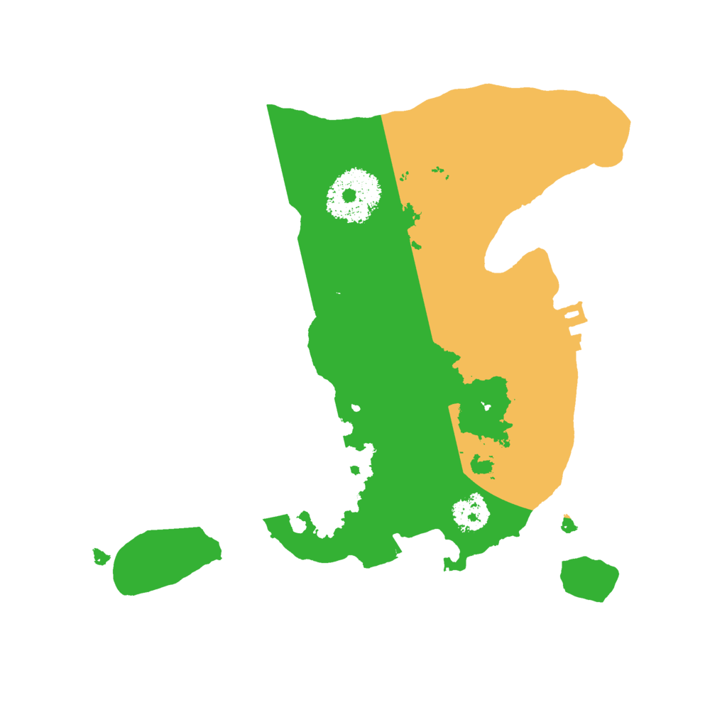 Biome Rust Map: Procedural Map, Size: 2079, Seed: 2146