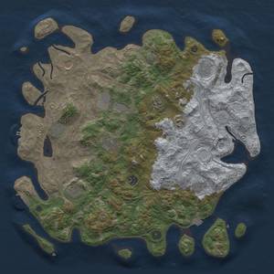 Thumbnail Rust Map: Procedural Map, Size: 4250, Seed: 1421826164, 19 Monuments