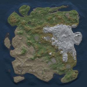 Thumbnail Rust Map: Procedural Map, Size: 4500, Seed: 339373191, 19 Monuments