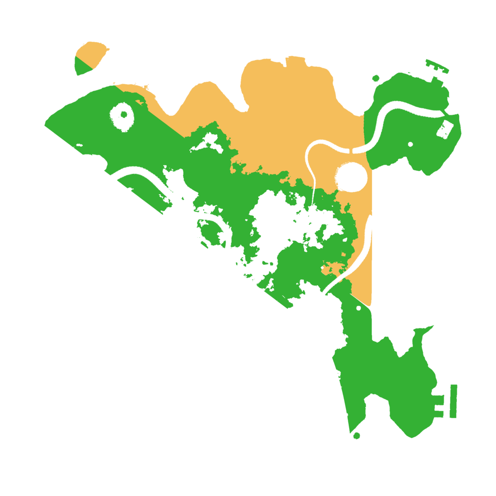 Biome Rust Map: Procedural Map, Size: 3000, Seed: 60730282