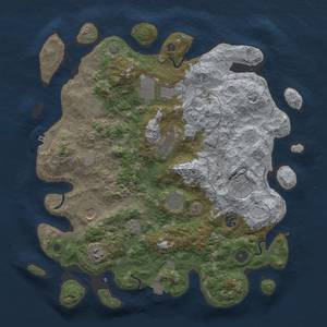 Thumbnail Rust Map: Procedural Map, Size: 4000, Seed: 368375370, 16 Monuments
