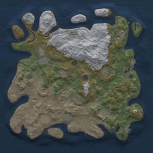 Thumbnail Rust Map: Procedural Map, Size: 4250, Seed: 649347996, 19 Monuments