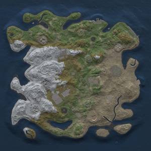 Thumbnail Rust Map: Procedural Map, Size: 3650, Seed: 89617244, 16 Monuments