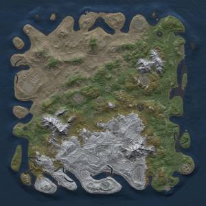 Thumbnail Rust Map: Procedural Map, Size: 5000, Seed: 38038142, 19 Monuments