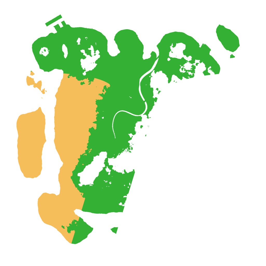 Biome Rust Map: Procedural Map, Size: 3000, Seed: 54978
