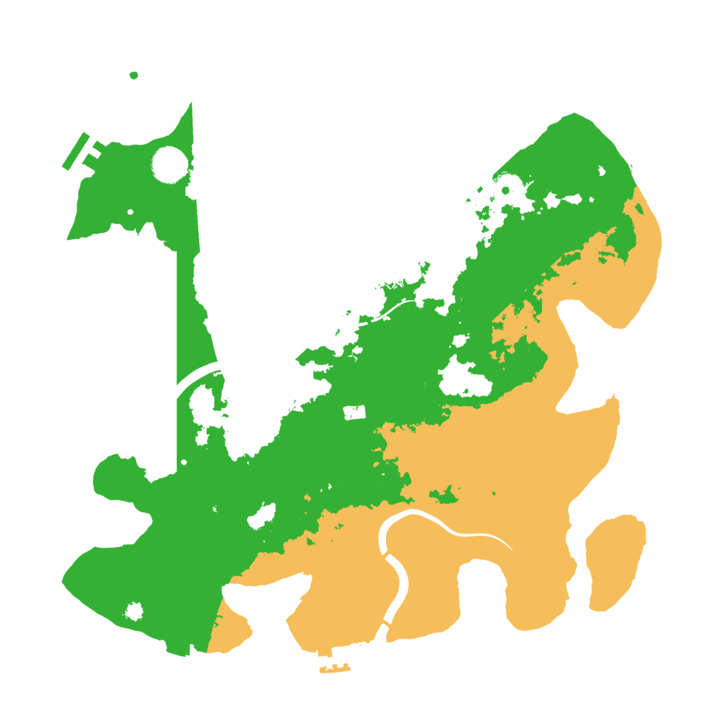 Biome Rust Map: Procedural Map, Size: 3500, Seed: 1295894087