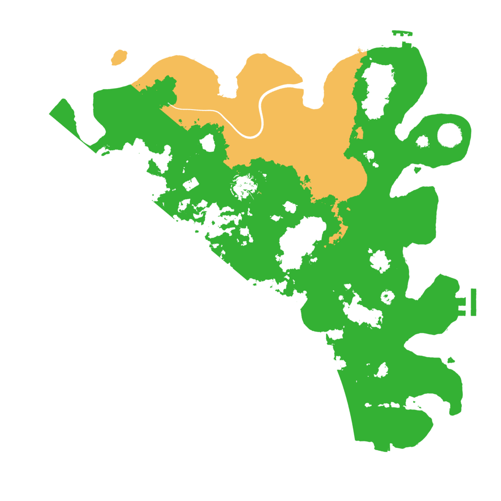 Biome Rust Map: Procedural Map, Size: 3700, Seed: 88324324