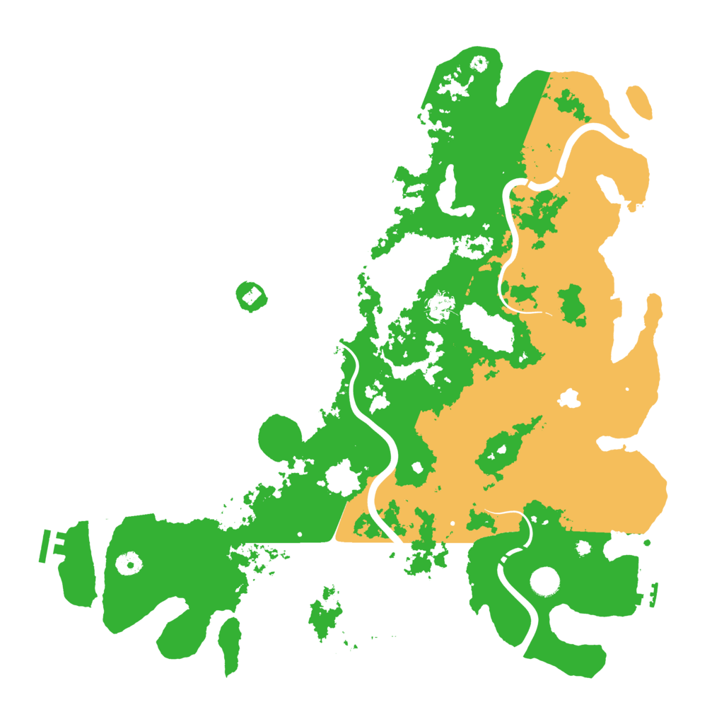 Biome Rust Map: Procedural Map, Size: 4400, Seed: 888994545
