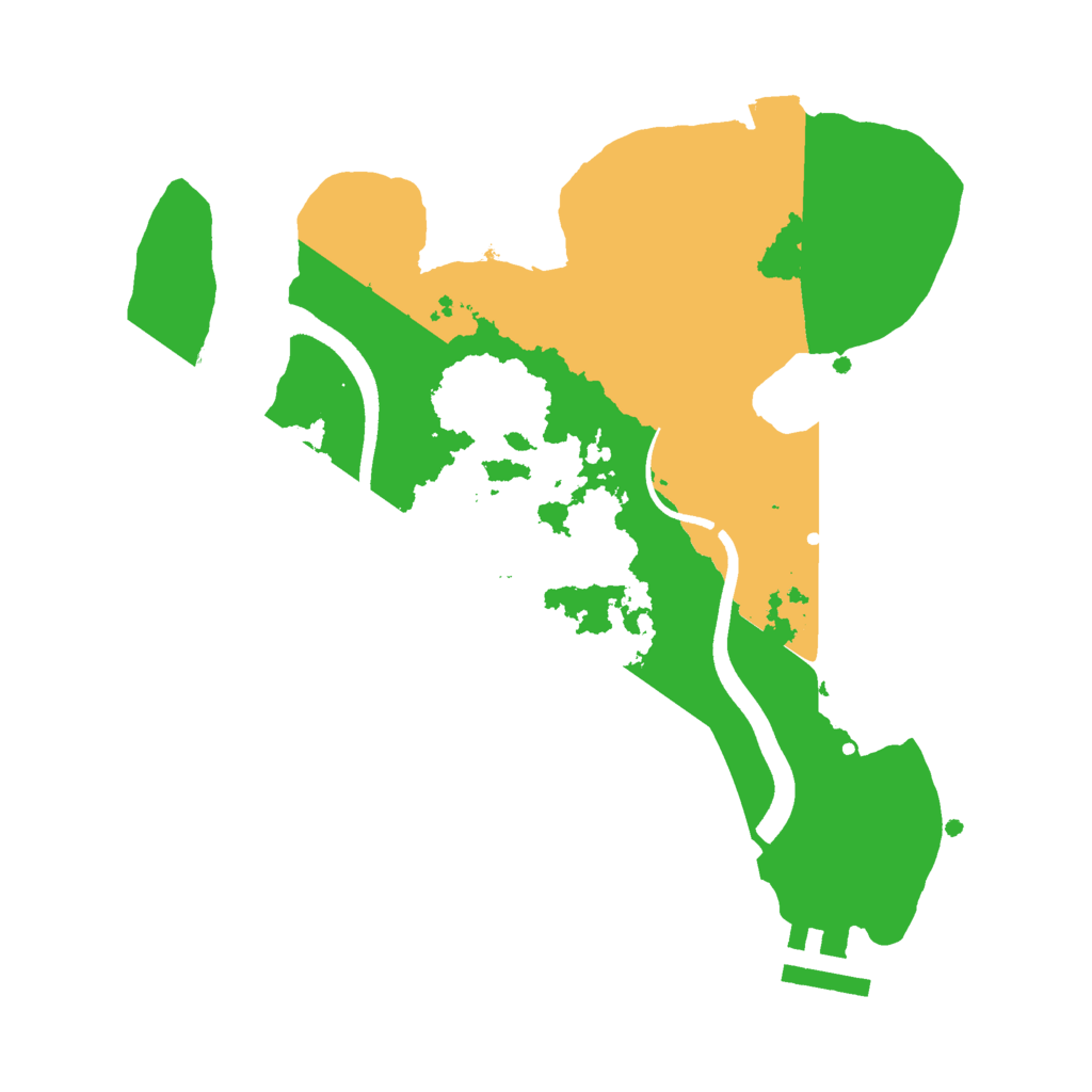 Biome Rust Map: Procedural Map, Size: 2500, Seed: 524462303