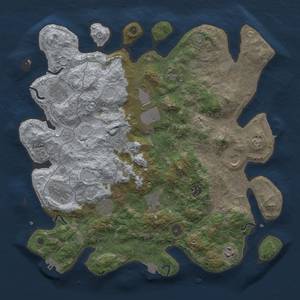 Thumbnail Rust Map: Procedural Map, Size: 4000, Seed: 513308846, 19 Monuments