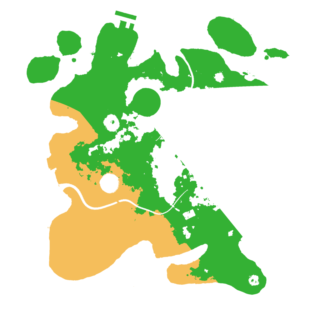 Biome Rust Map: Procedural Map, Size: 3000, Seed: 54969