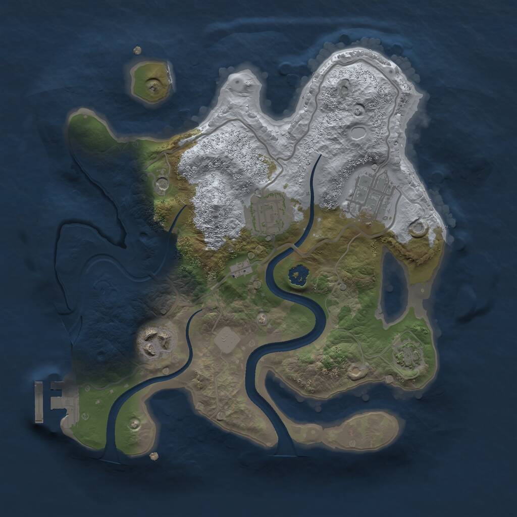 Rust Map: Procedural Map, Size: 2513, Seed: 69, 7 Monuments