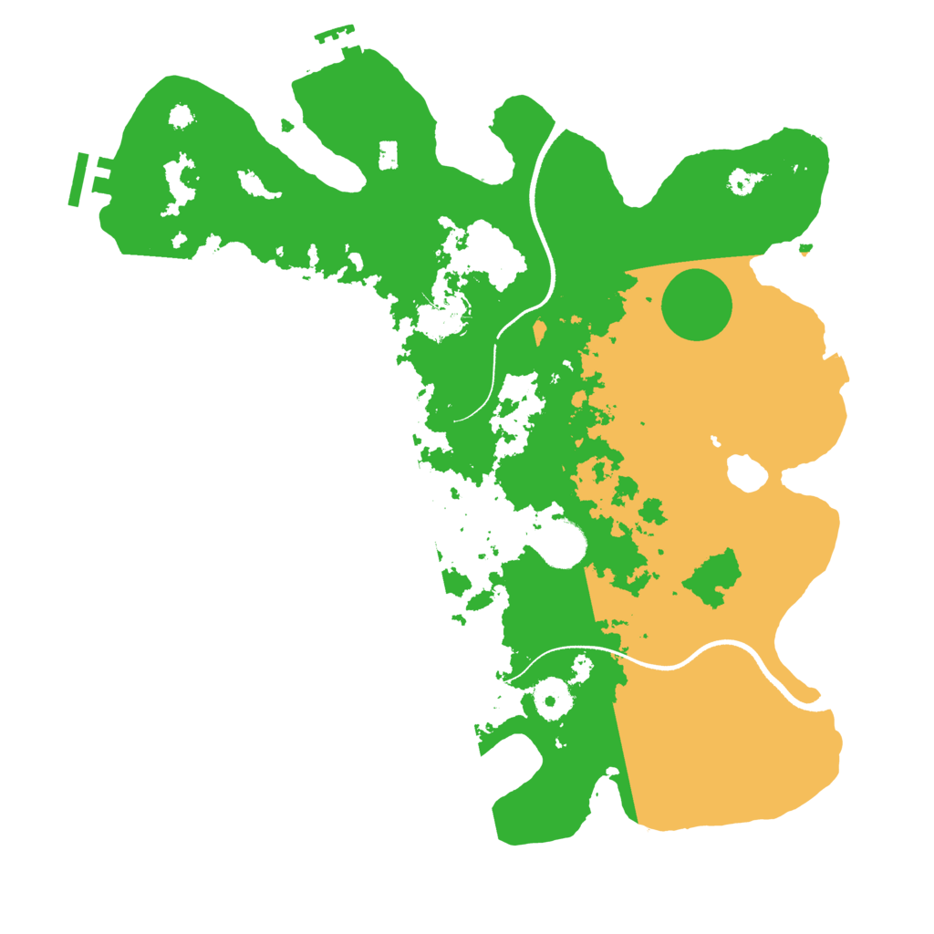 Biome Rust Map: Procedural Map, Size: 3500, Seed: 1681050224